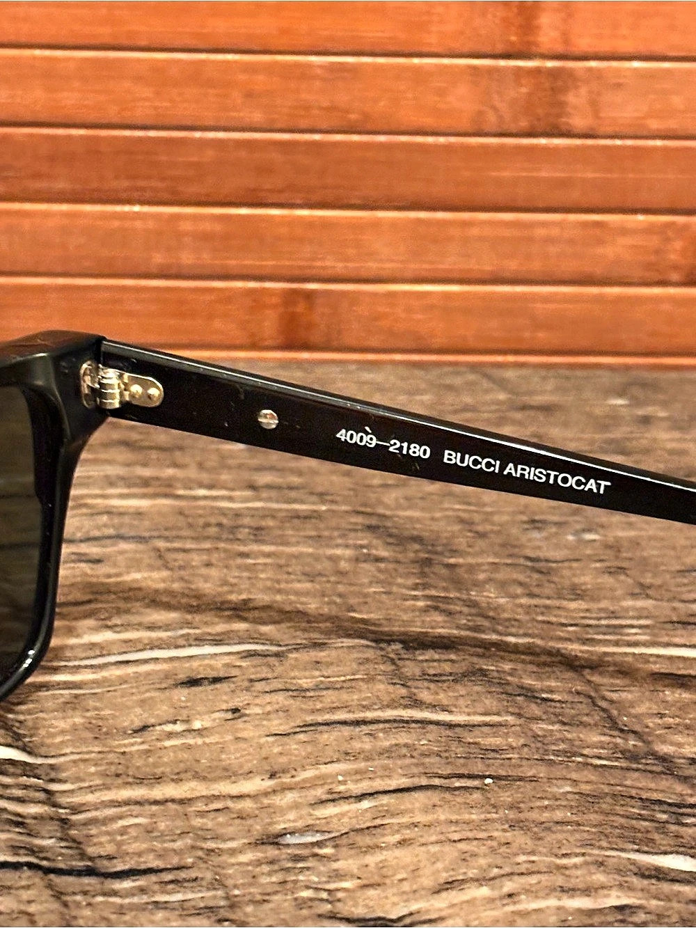 Bucci Aristocat Black & Green Sunglasses - Picture 6 of 8